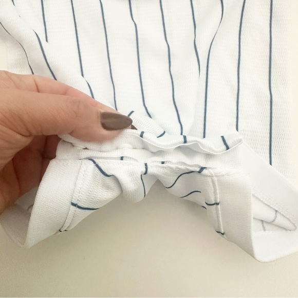 Nike MLB Chicago Cubs Baby Boy Striped Romper Jersey 12M NWT - Picture 9 of 10